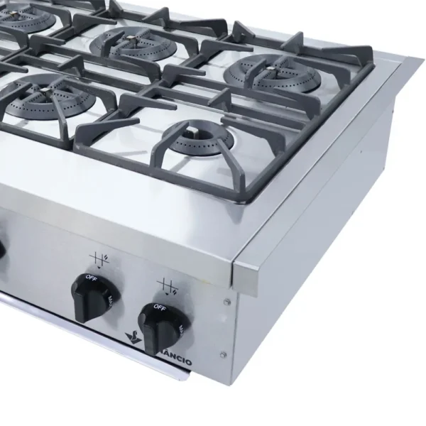 Fogão Industrial Venâncio de Mesa 6 Bocas Don Bidone Fdb6m - Imagem 2