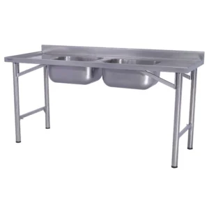 Pia Industrial Benfati Inox 304 150x70cm Com 2 Cubas 643