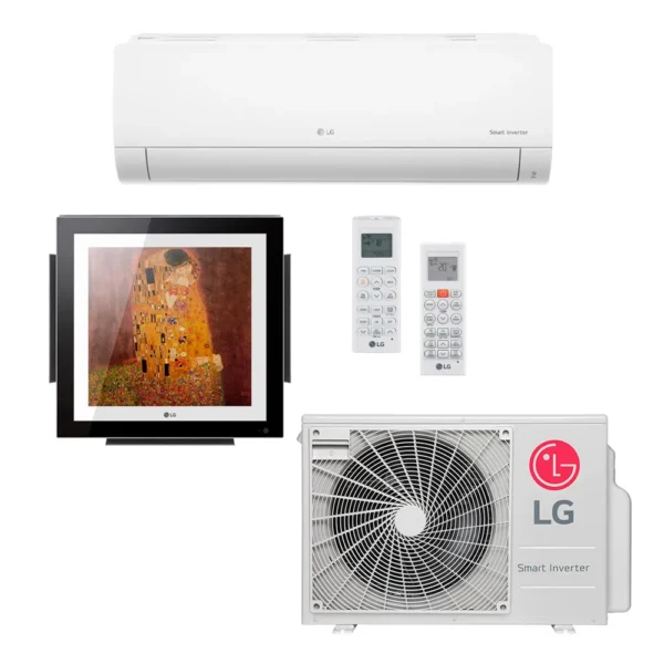 Ar Condicionado Multi-Split LG ArtCool Gallery Inverter 18.000 BTU/h (1x Evap 9.000 BTU/h + 1x Evap Gallery 12.000 BTU/h) Quente/Frio 220V
